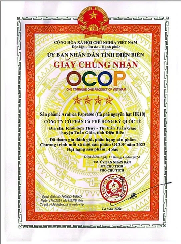CÀ PHÊ NGUYÊN HẠT HK10 ( 500g )