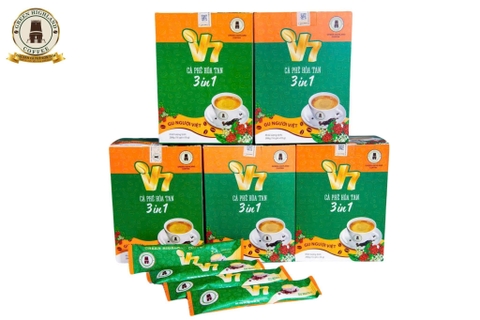 CÀ PHÊ HOÀ TAN 3 IN 1 V7 (18g X 16 gói)