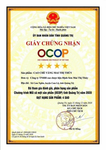 CAO CHÈ VẰNG MAI THỊ THỦY (20 miếng 500g)