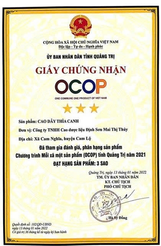 CAO DÂY THÌA CANH MAI THỊ THÚY (100g)