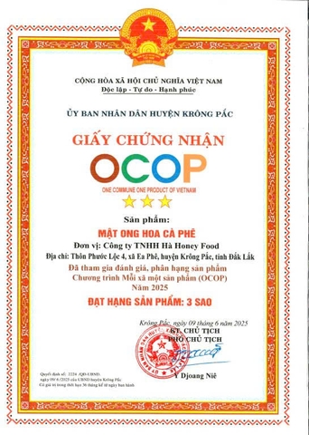 MẬT ONG HOA CÀ PHÊ (1 lít)