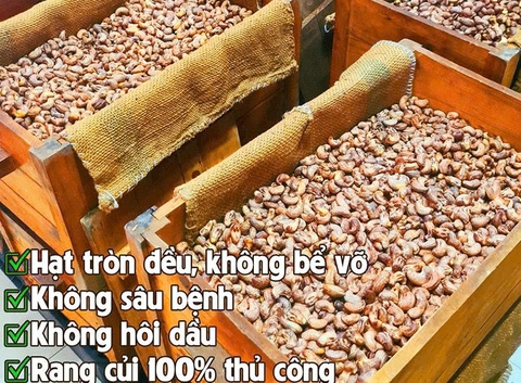 HẠT ĐIỀU RANG CỦI HẢI BÌNH (Gói 100g)