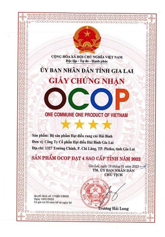 HẠT ĐIỀU RANG CỦI HẢI BÌNH (Hũ 110g)