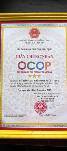 HỦ TIẾU GẠO KHÔ MINH PHÚC THỊNH (gói 1 kg)