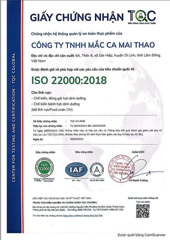 BÁNH MACCA GẠO LỨT RONG BIỂN (Túi 250g)