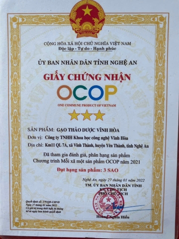 GẠO THẢO DƯỢC VĨNH HÒA (gói 2kg)