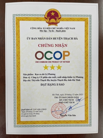 KẸO CU ĐƠ LÊ PHƯƠNG (Hộp 5C 600g)