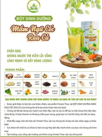 BỘT DINH DƯỠNG MẦM NGŨ CỐC RAU CỦ