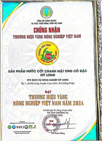 NƯỚC CỐT CHANH MẬT ONG CÔ ĐẶC MỸ LONG ( chai 200ml)
