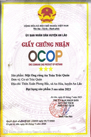 MẬT ONG RỪNG AN TOÀN TRÚC QUÁN (500ml)