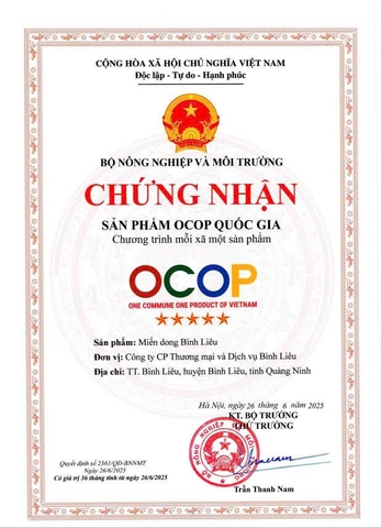 MIẾN DONG BÌNH LIÊU (Gói 200g)