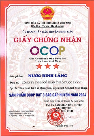 NƯỚC ĐINH LĂNG (350ml)
