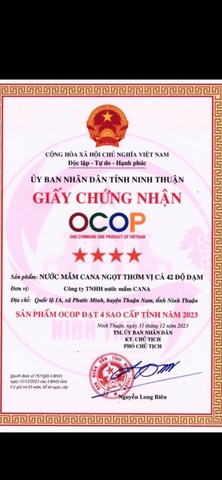 NƯỚC MẮM CANA 42 ĐỘ (Lốc 6 chai)