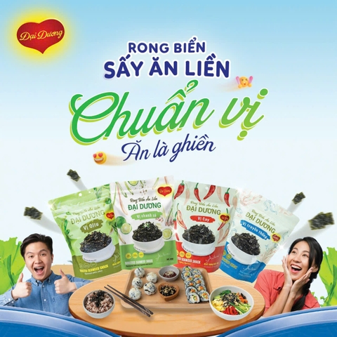 RONG BIỂN ĂN LIỀN ĐẠI DƯƠNG VỊ SẢ CHANH (45g)
