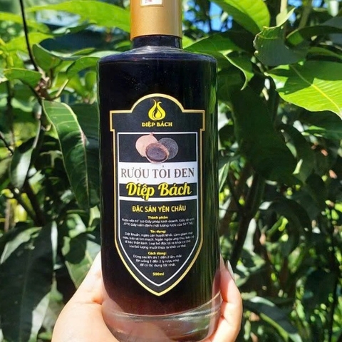 RƯỢU TỎI ĐEN - DIỆP BÁCH (Chai thủy tinh 500ml)