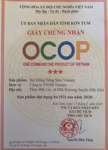 BỘT HỒNG ĐẲNG SÂM VINNATE ( Hũ 100gr)