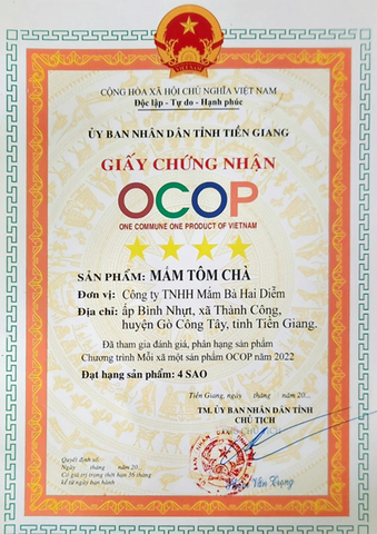 MẮM TÔM CHÀ BÀ HAI DIỄM  ( 380g )