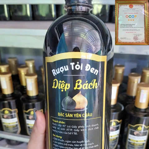 RƯỢU TỎI ĐEN DIỆP BÁCH (Chai nhựa 1 lít)