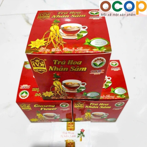 TRÀ HOA NHÂN SÂM TÚI LỌC (Hộp 15 gói lọc x 1,7g)
