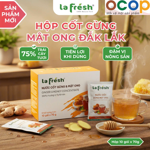 NƯỚC CỐT GỪNG MẬT ONG (10 gói x 70g)