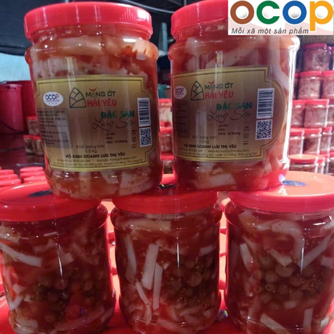 MĂNG ỚT HẢI YÊU (Lọ nhựa 1Kg)