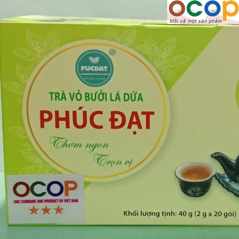 TRÀ VỎ BƯỞI LÁ DỨA PHÚC ĐẠT (40g)