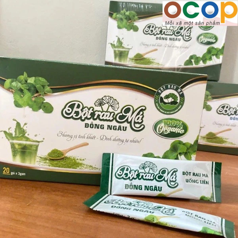 BỘT RAU MÁ ĐỒNG NGÂU (20 gói x 3g)