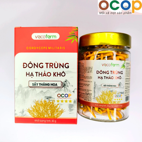 ĐÔNG TRÙNG HẠ THẢO SẤY THĂNG HOA LỌ (30gram)
