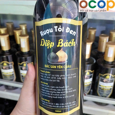 RƯỢU TỎI ĐEN DIỆP BÁCH (Chai nhựa 1 lít)