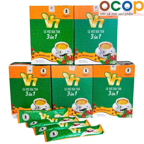 CÀ PHÊ HOÀ TAN 3 IN 1 V7 (18g X 16 gói)