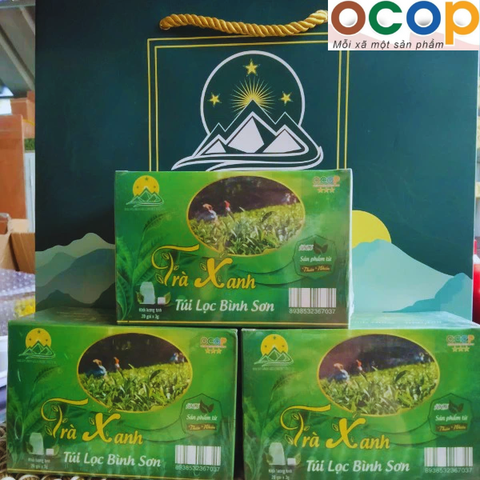 TRÀ XANH TÚI LỌC BÌNH SƠN (60g)