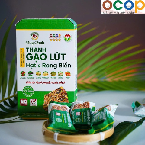 THANH GẠO LỨT HẠT VÀ RONG BIỂN (Hộp 220g)