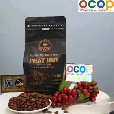CÀ PHÊ HẠT RANG MỘC PHÁT HUY (500g)