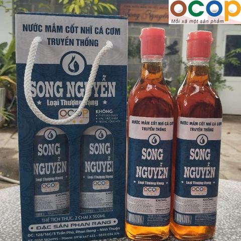 NƯỚC MẮM CỐT NHĨ CÁ CƠM TRUYỀN THỐNG SONG NGUYỄN LOẠI THƯỢNG HẠNG  (Thùng 2 chai x 500ml)