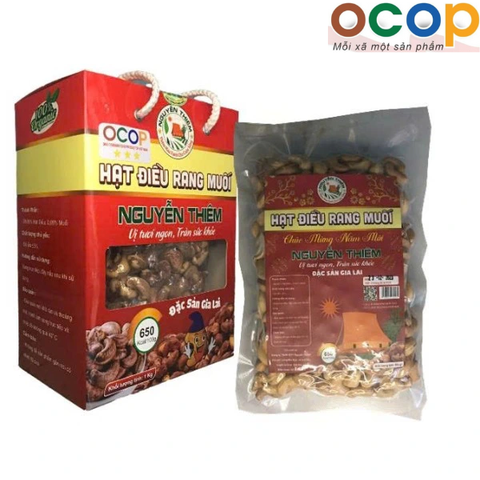 HẠT ĐIỀU RANG MUỐI NGUYỄN THIÊM (Hộp 1Kg)