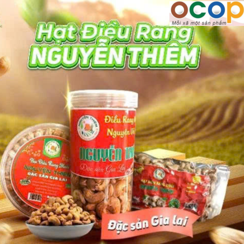 HẠT ĐIỀU RANG MUỐI NGUYỄN THIÊM (Hũ dài 400g)