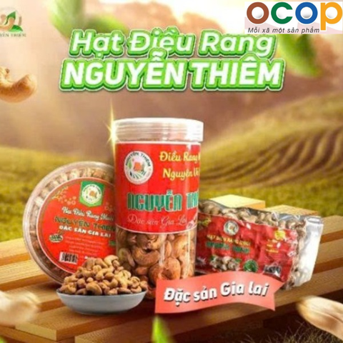HẠT ĐIỀU RANG MUỐI NGUYỄN THIÊM (Hộp tròn 500g)