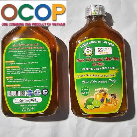 NƯỚC CỐT CHANH MẬT ONG CÔ ĐẶC MỸ LONG ( chai 200ml)