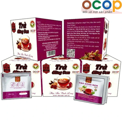 TRÀ GỪNG ĐEN TÚI LỌC - VÕ DŨNG (Hộp 15 túi lọc x 1.7g)
