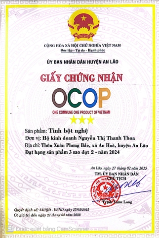 TINH BỘT NGHỆ-THANH THOA (200g)