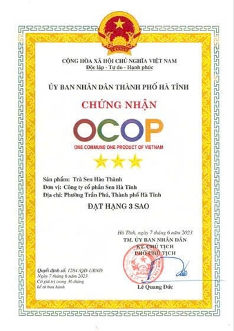 TRÀ SEN HÀO THÀNH (32 túi lọc)
