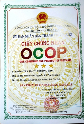 TRÀ TÍA TÔ TRƯỜNG PHÚ (50g)