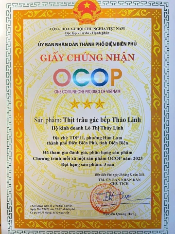 THỊT TRÂU GÁC BẾP THẢO LINH ( 1 Túi 500g )