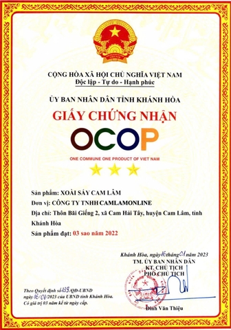 XOÀI SẤY CAM LÂM MUỐI ỚT  (Hũ 300g)