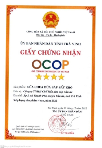 SỮA CHUA DỪA SÁP SẤY KHÔ ( 25g )