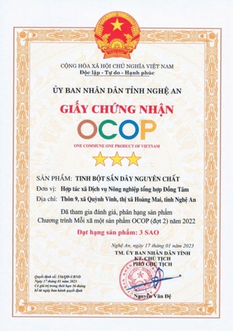 TINH BỘT SẮN DÂY NGUYÊN CHẤT- ĐỒNG TÂM (500g)