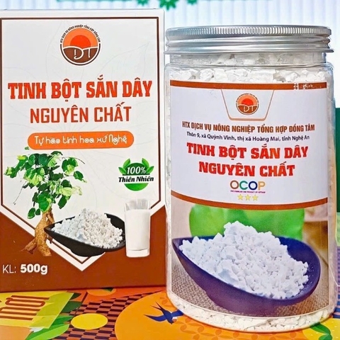 TINH BỘT SẮN DÂY NGUYÊN CHẤT- ĐỒNG TÂM (500g)