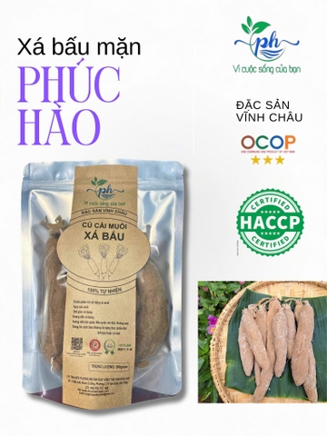 XÁ BẤU MẶN PHÚC HÀO (Củ cải muối 1000g)