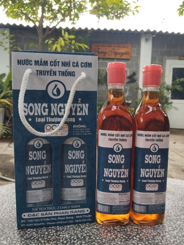 NƯỚC MẮM CỐT NHĨ CÁ CƠM TRUYỀN THỐNG SONG NGUYỄN LOẠI THƯỢNG HẠNG  (Thùng 2 chai x 500ml)