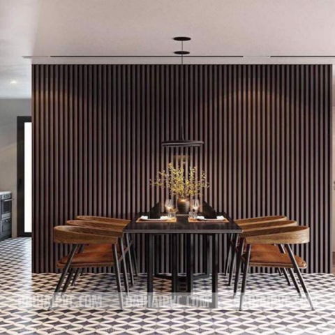 Thi công tấm ốp tường trang trí phòng bếp DH14